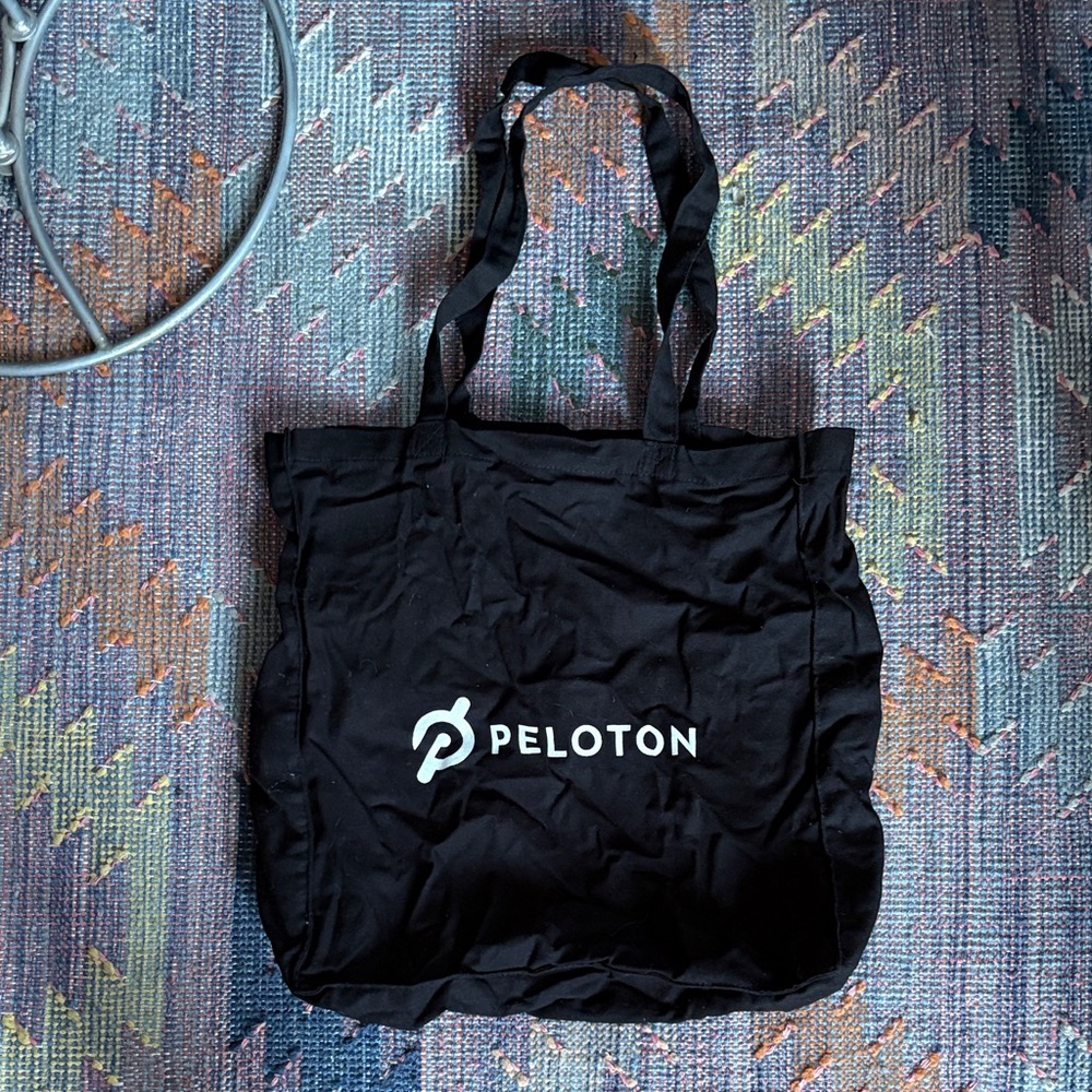 Peloton Black Canvas Tote